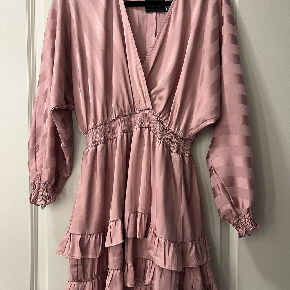DO+BE Pink Ruffled Dress